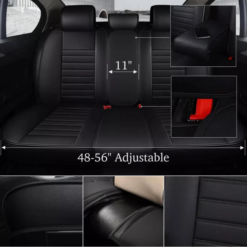 Universal 5-Seat Car Seat Covers – Full Set Front & Rear Cushions, Anti-Scratch Protection for Sedan, SUV, Pickup Truck